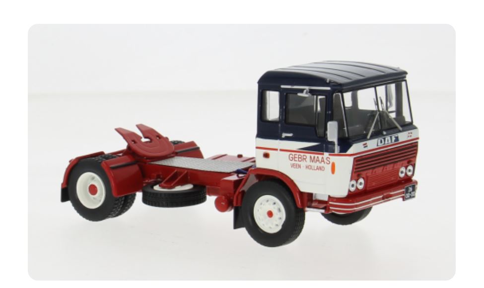 IXO TR195.22 DAF 2600 blau/weiss 1970 1:43 Spur 0 Fertigmodell