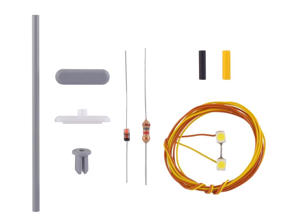 Viessmann 6926 TT Bausatz Bahnsteigleuchte, 2 LEDs weiß