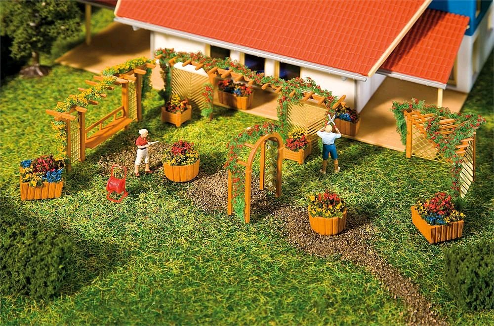 Faller 180554 Gartengestaltungs-Elemente 1:87 Spur H0 Neu OVP