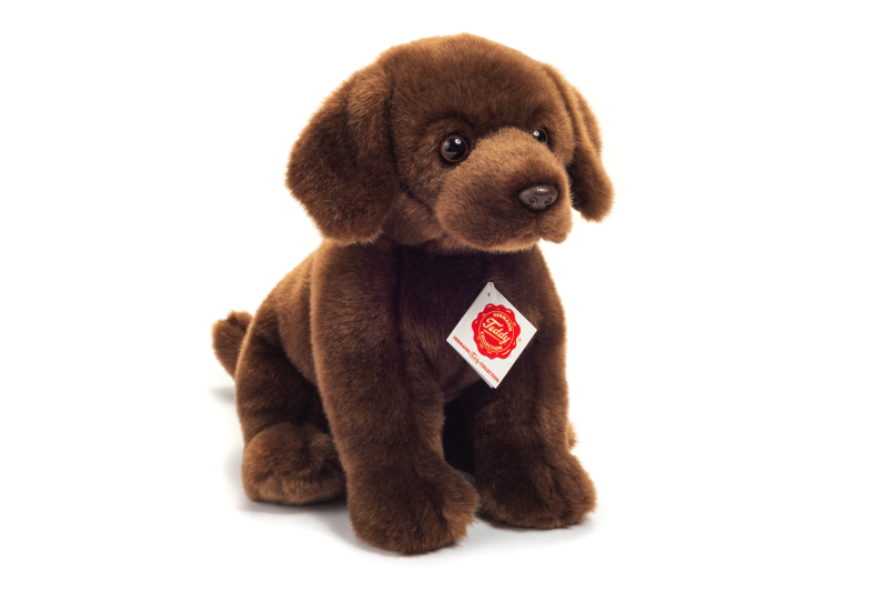 Teddy Hermann 919582 Labrador sitzend dunkelbraun 25 cm Plüsch/Kuscheltier