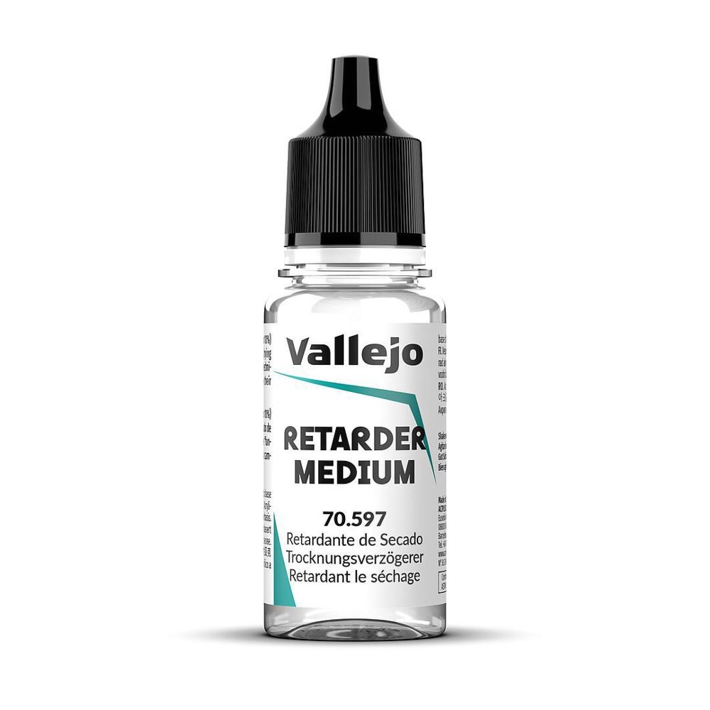 Vallejo 70597 Lasur, Trocknungsverzögerer, 18 ml Hilfsmittel NEU