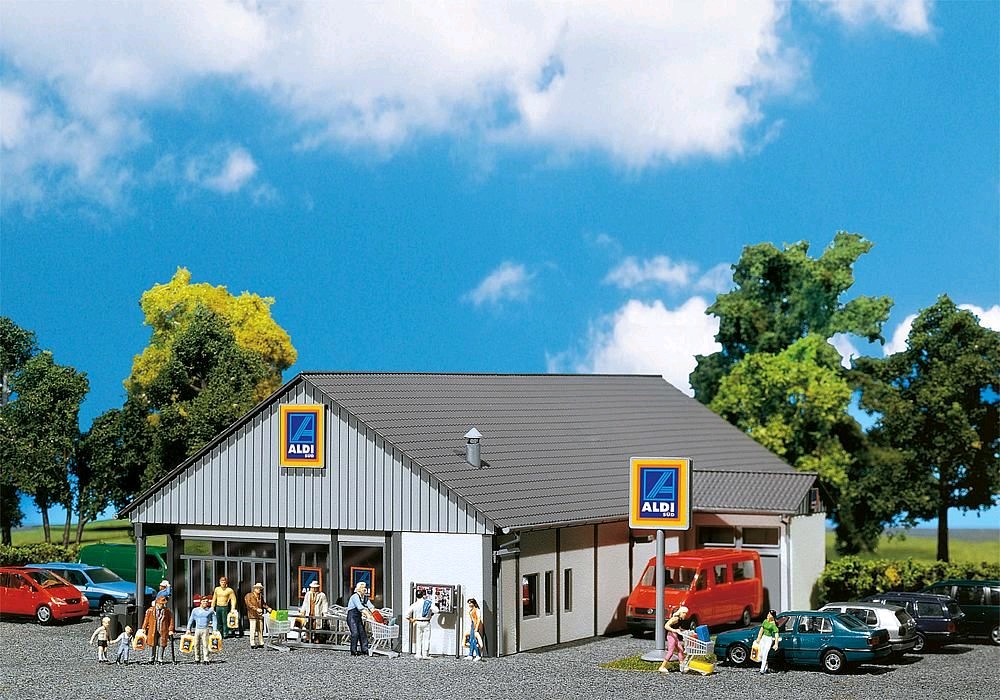 Faller 130339 ALDI-Markt Süd/Nord 1:87 Spur H0 Bausatz Neu OVP