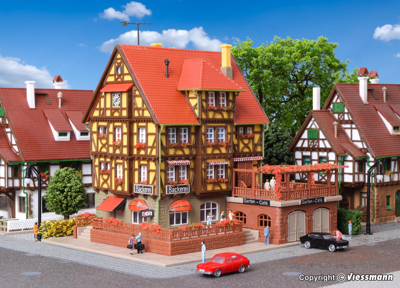 Vollmer 47688 Bäckerei mit Gartencafé 1:160 Spur N Bausatz Neu OVP