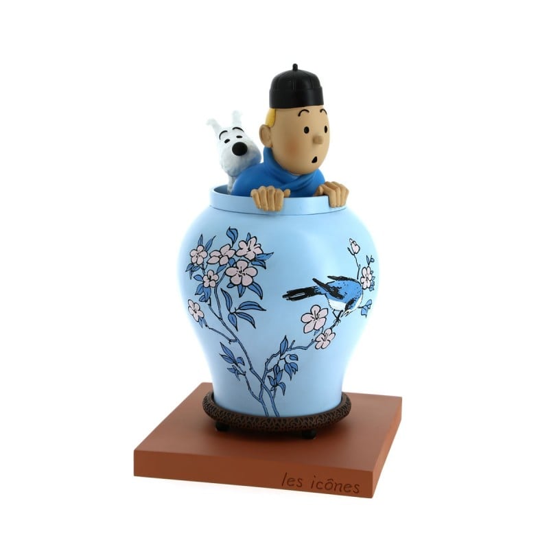 Tim & Struppi TINTIN 46401 Vase Blauer Lotus Tim & Struppi - Icons 22,5 cm