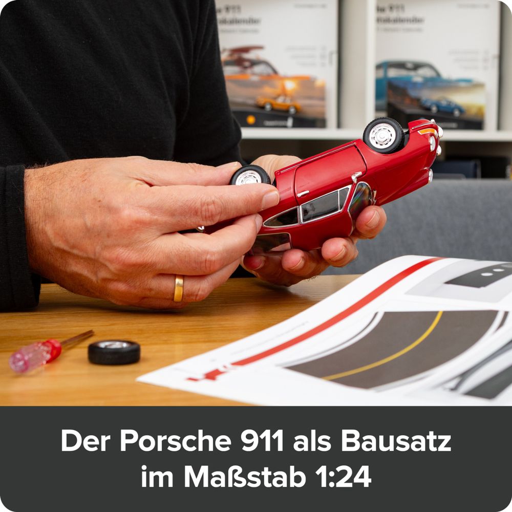 Franzis 67247 Build Your Legend: Porsche 911 Signalrot 1:24 Bausatz