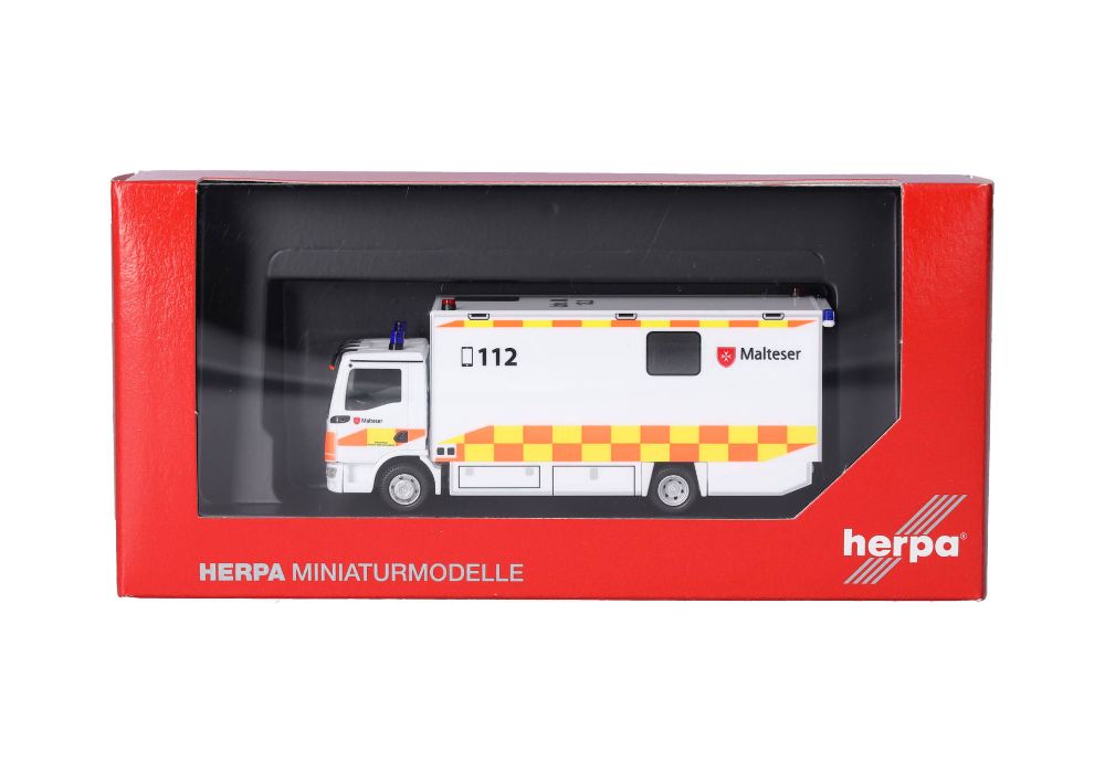 Herpa 098809 MAN TGL CC Koffer-LKW "Malteser München" 1:87 NEU