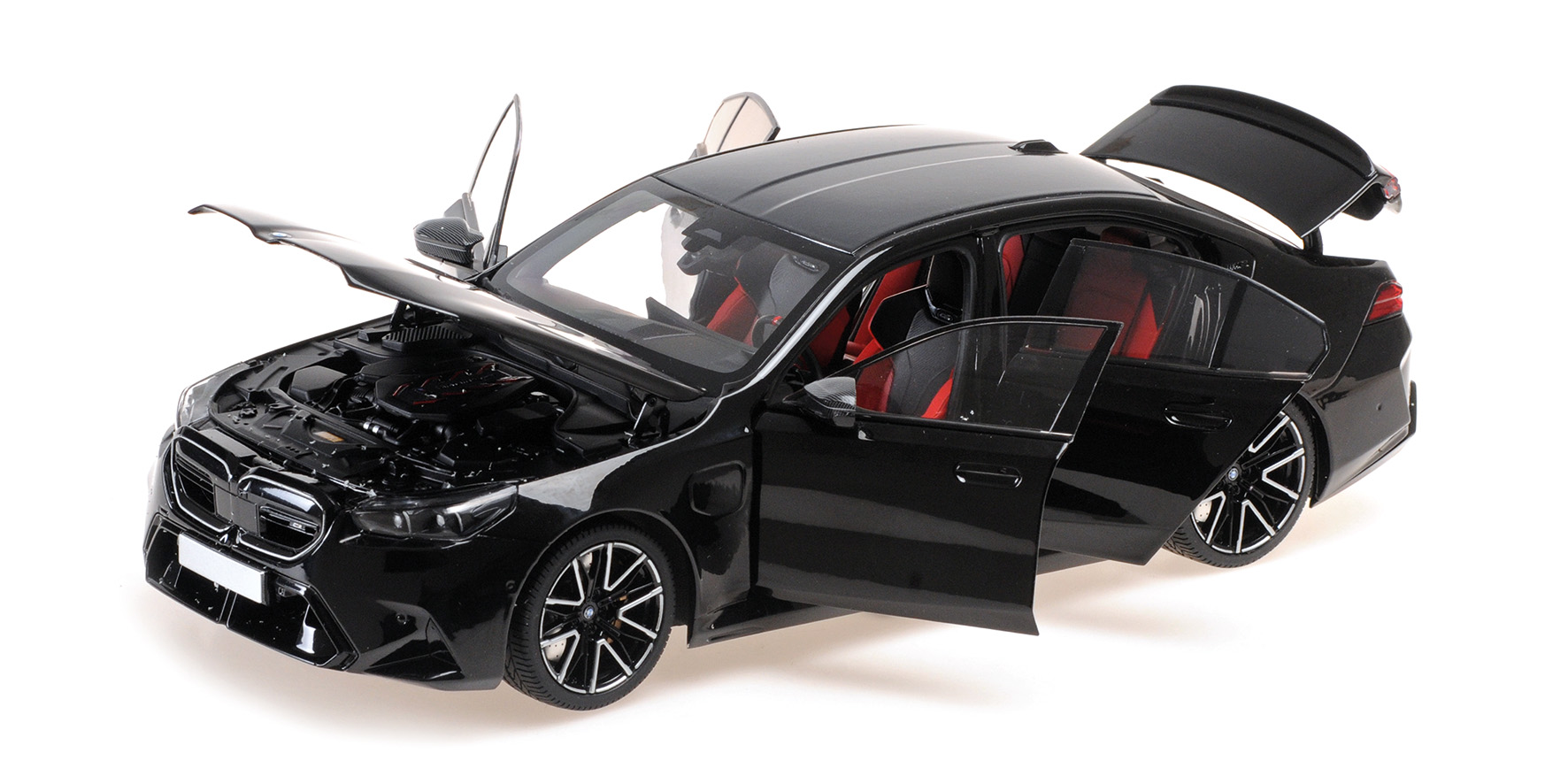 Minichamps 110023801 BMW M5 2024 BLACK METALLIC 1:18 Standmodell NEU