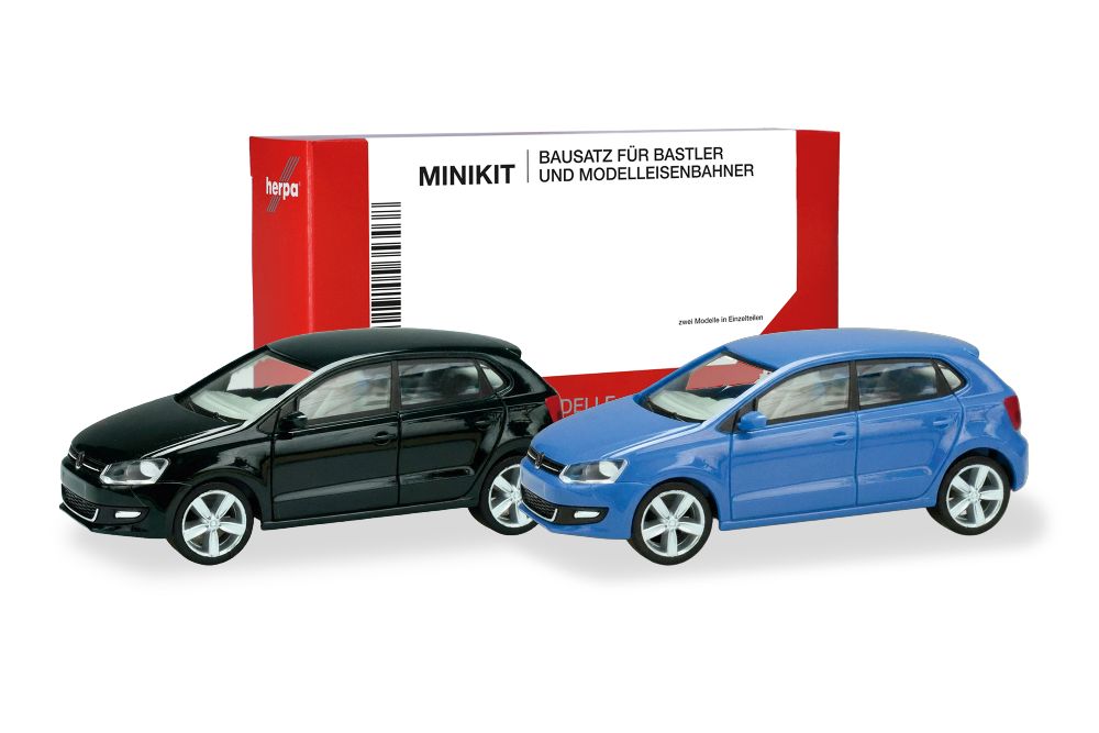 Herpa 014366 MiKi VW Polo 5-türig blau schw 1:87