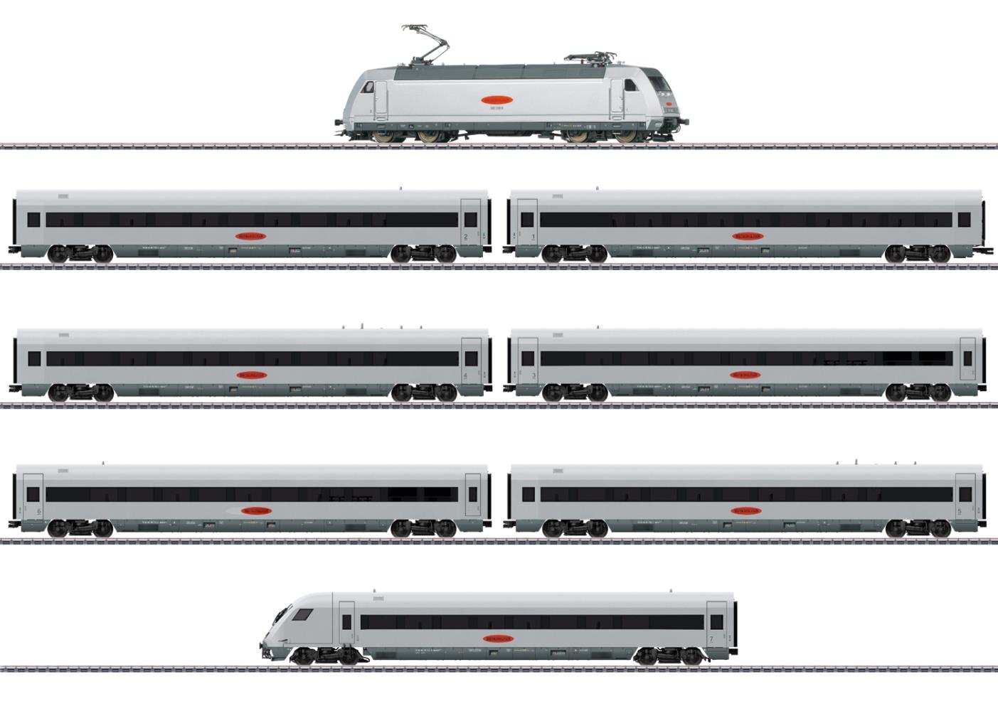 Märklin 26931 Zugpackung Metropolitan Express Train (MET) Spur H0