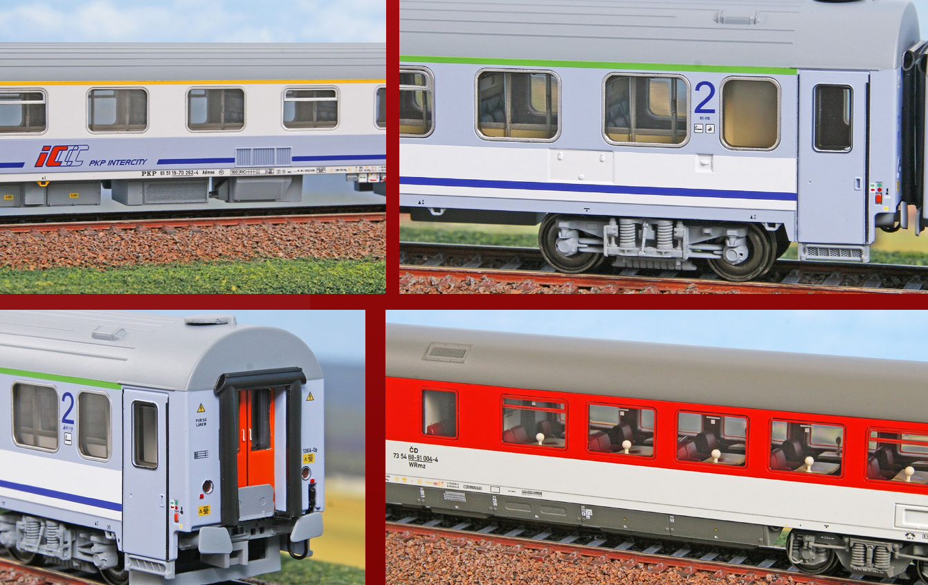 ACME 55382 EuroCity 106/107 Praha 4-tlg PKP/CD 1:87 Spur H0 DC