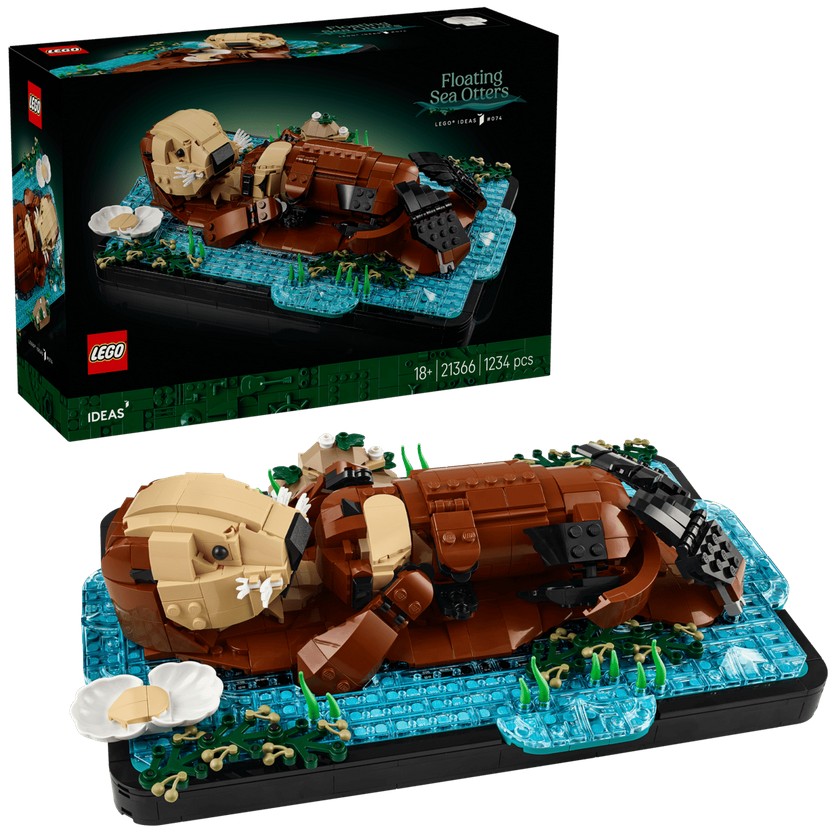 LEGO 21366 IDEAS Schwimmende Otter Bausatz NEU OVP