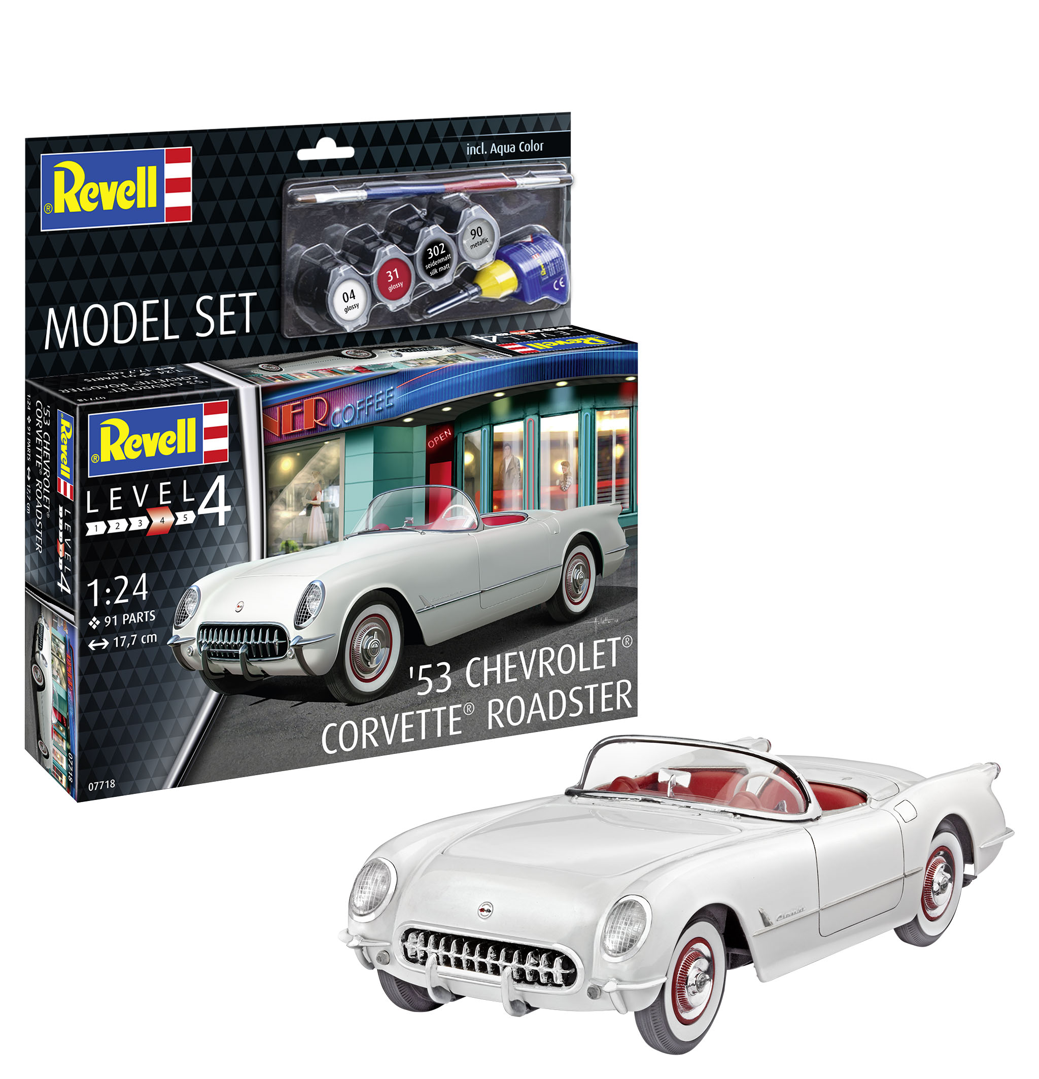 Revell 67718 Model Set 1953 Chevrolet® Corvette® Roadster 1:24