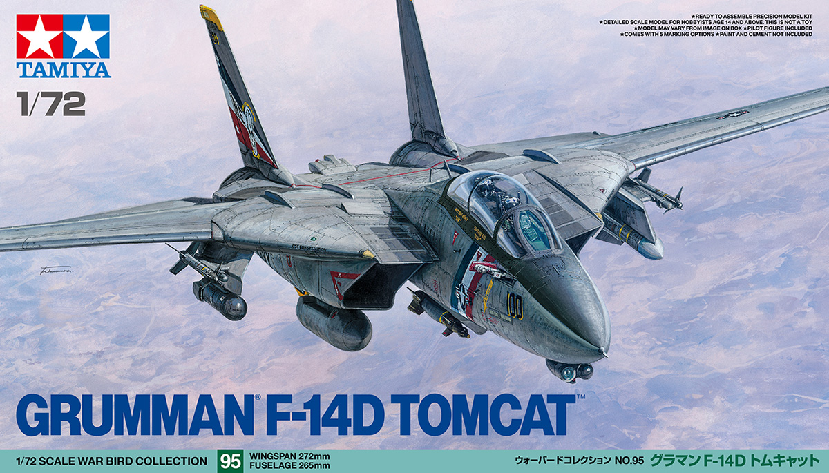 Tamiya 60795 Grumman F-14D Tomcat 1:72 Modellbausatz NEU OVP