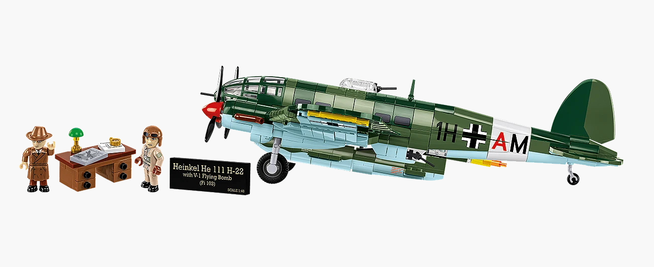 Cobi 5771 Heinkel HE 111 H-22 with V1 Flying Bomb 1:48 Bausatz
