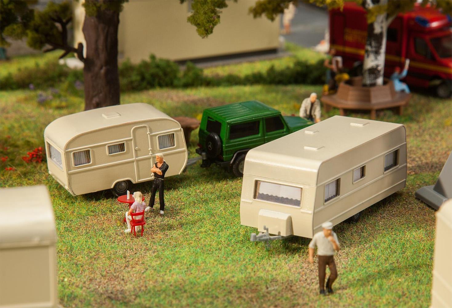 Faller 140483 Wohnwagen-Set 1:87 Spur H0 Bausatz Neu OVP