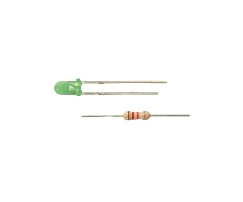 Viessmann 3552 LED grün Ø 3 mm, inkl. Vorwiderstände, 4 Stück - H0 1:87