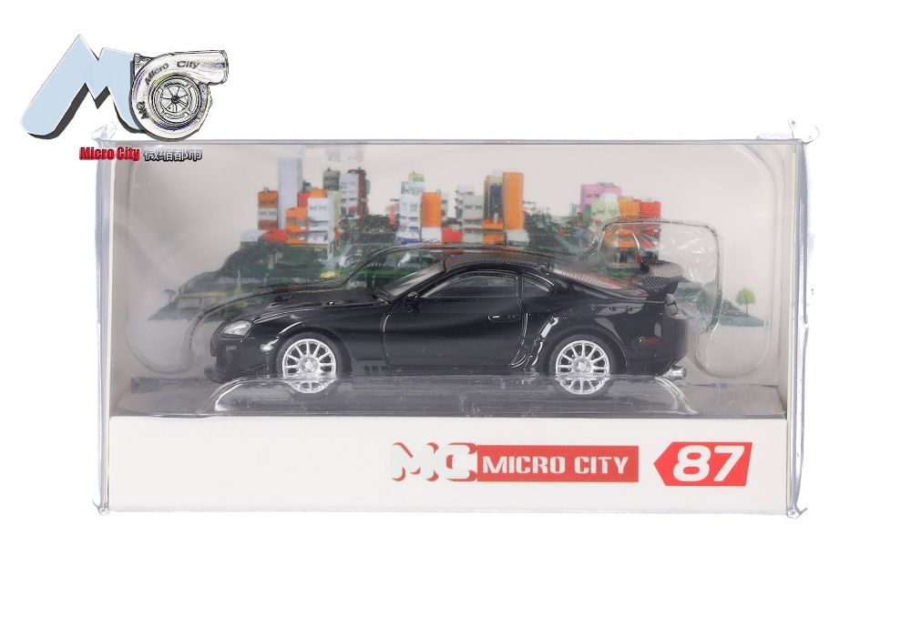 Herpa 87MC000030 MicroCity: Toyota Supra schwarz (1993-2002) 1:87 NEU