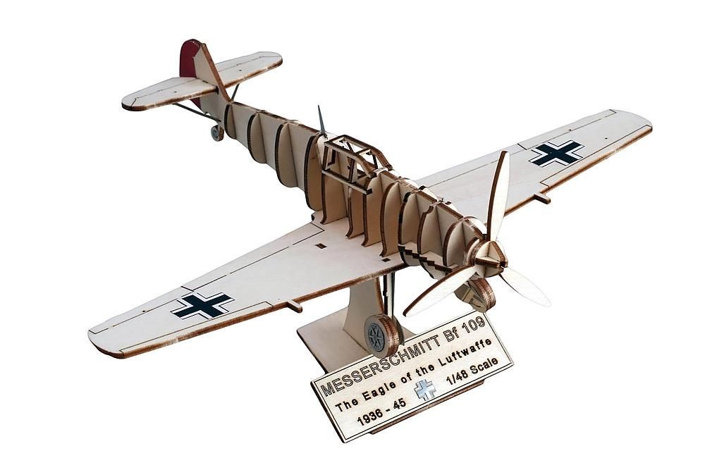 Artesania Latina 30217 Messerschmitt BF109 1:48, Holz-Bausatz