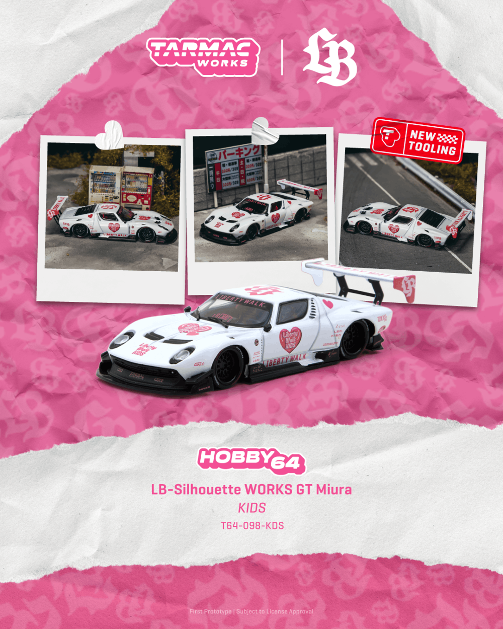 Tarmac Works T64-098-KDS 1:64 LAMBORGHINI MIURA LB-SILHOUETTE WORKS KIDS 2026