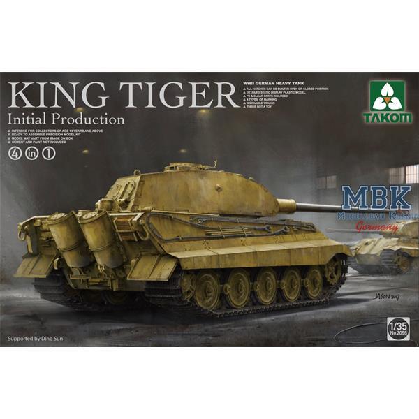 Takom 2096 King Tiger initial production 4 in 1 1:35