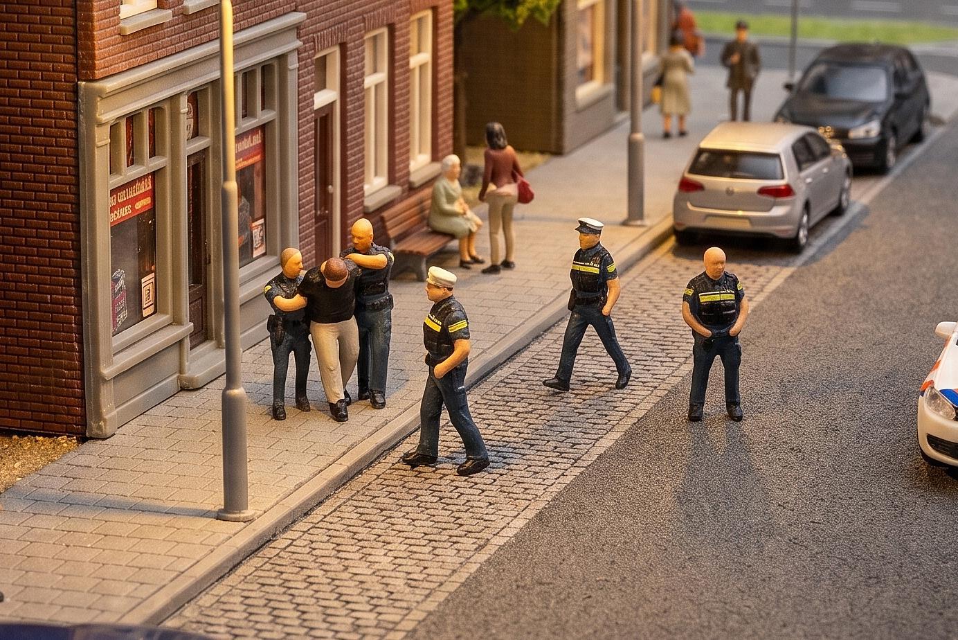 Faller 155624 Polizisten NL 1:160 Spur N NEU OVP Figuren