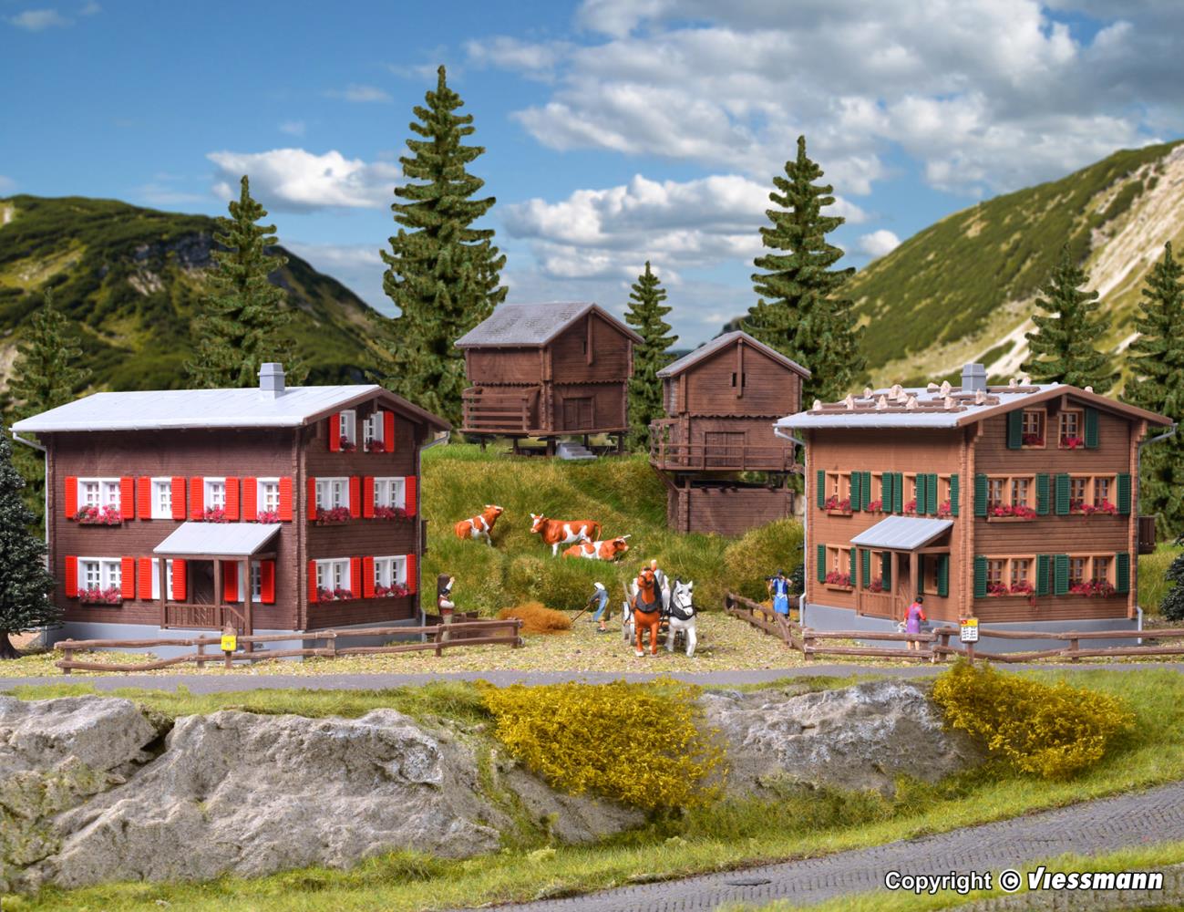 Kibri 39495 Set Walserdorf 1:87 Spur H0 Bausatz Neu OVP