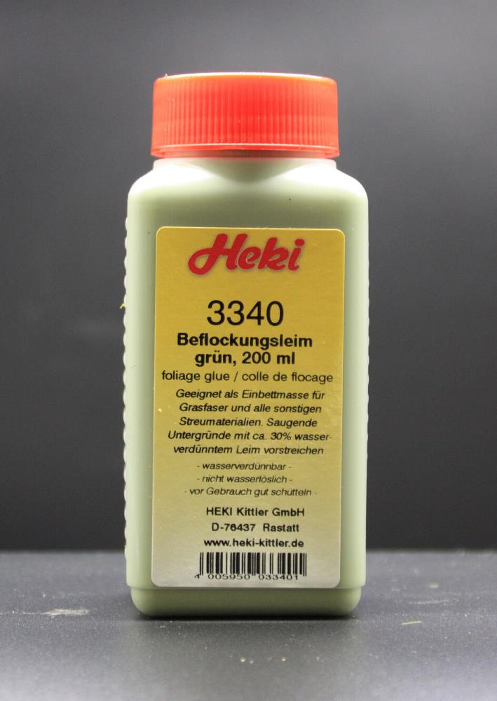 Heki 3340 Beflockungsleim grün 200 ml Neu OVP