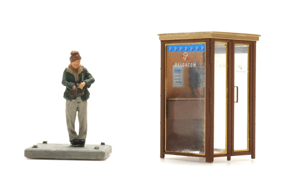 Artitec 387.652 Belgische Telefonzelle 1:87 Spur H0 Fertigmodell NEU