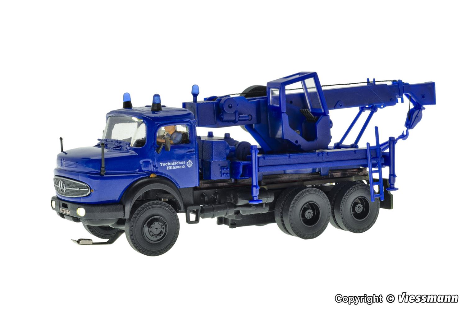 Viessmann 8072 THW MB Rundhauber 3-achs Bergekran 1:87 Spur H0
