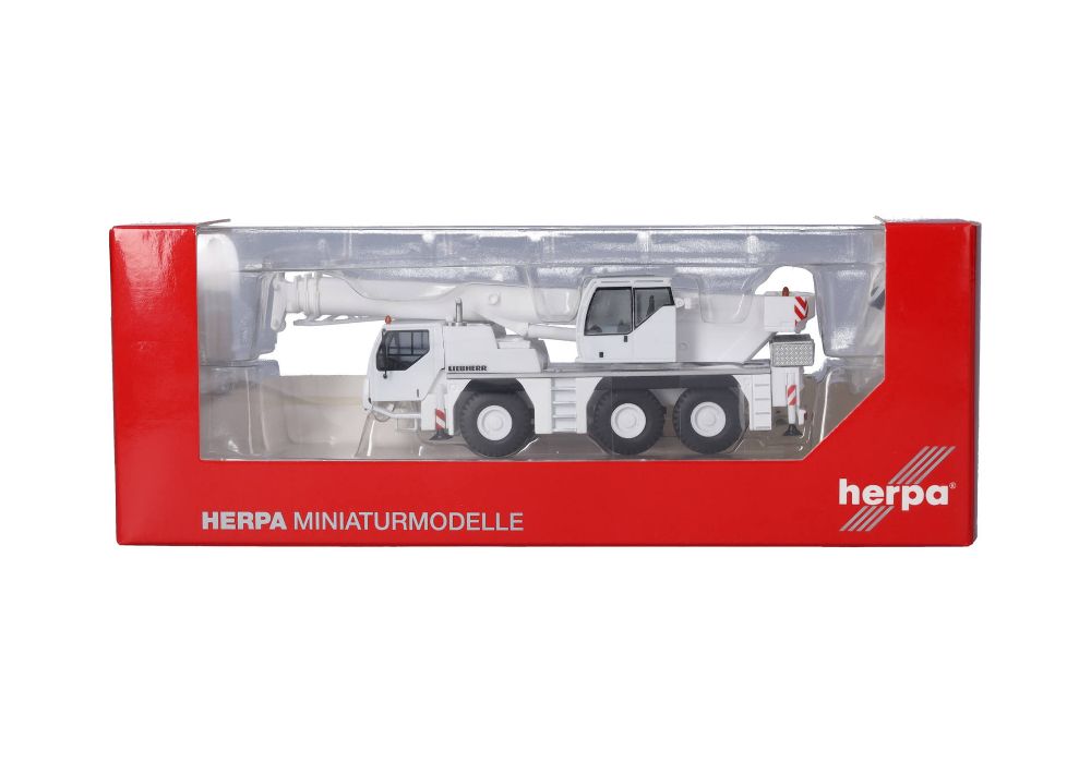 Herpa 319485 Liebherr Mobilkran LTM 1045 "Liebherr" weiß 1:87 NEU