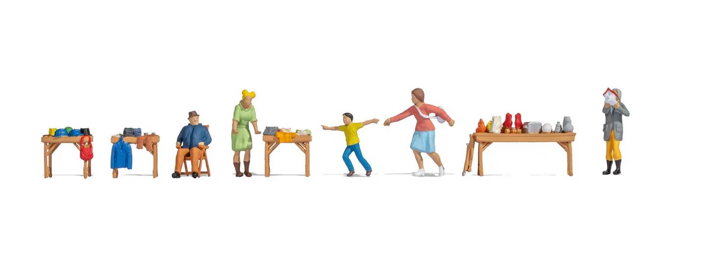 Noch 16281 Figuren-Themenwelt Flohmarkt 1:87 Spur H0 Neu OVP