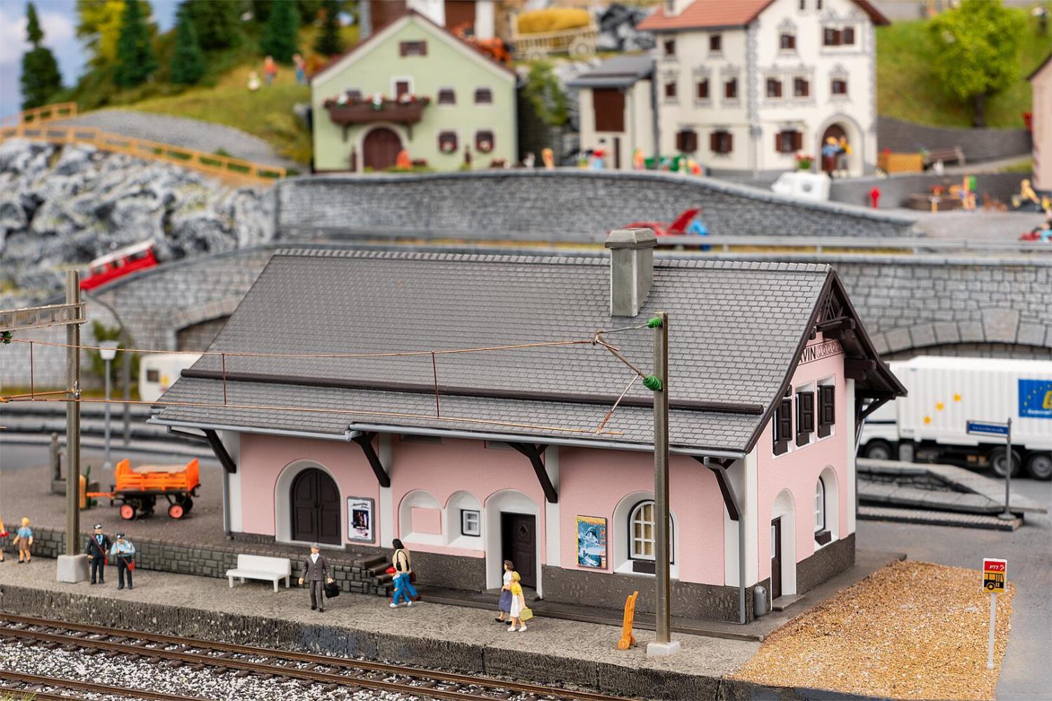 Faller 110134 Bahnhof Lavin 1:87 Spur H0 Bausatz Neu OVP