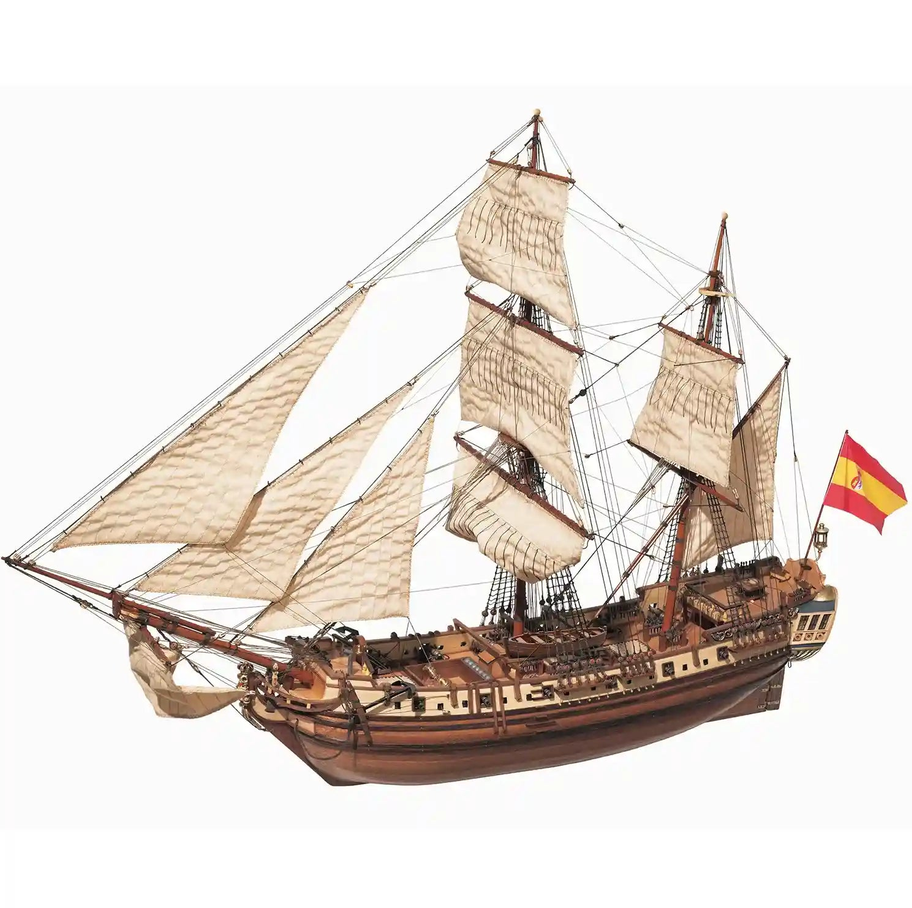 OcCre 13000 La Candelaria – Bombarde mit Segel 1:85 Holzbausatz