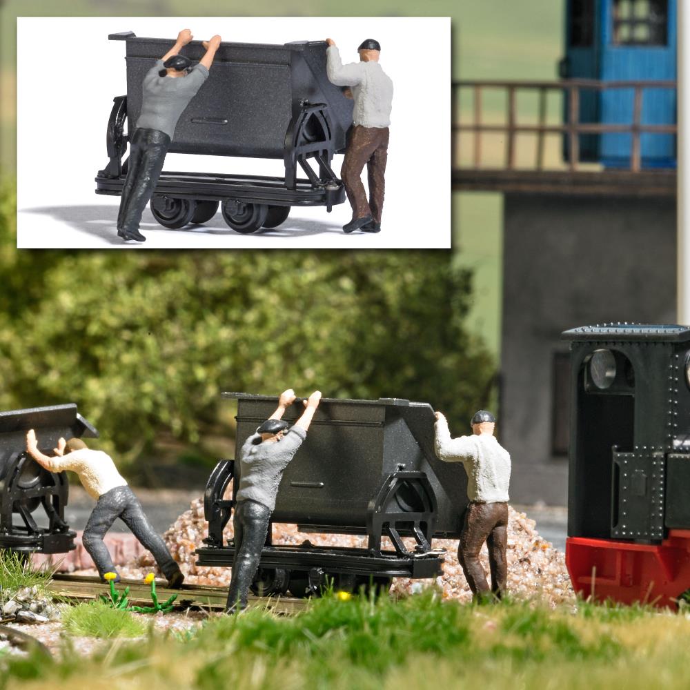 Busch 12451 Action Set: Lore leeren 1:87 Spur H0f Neu OVP