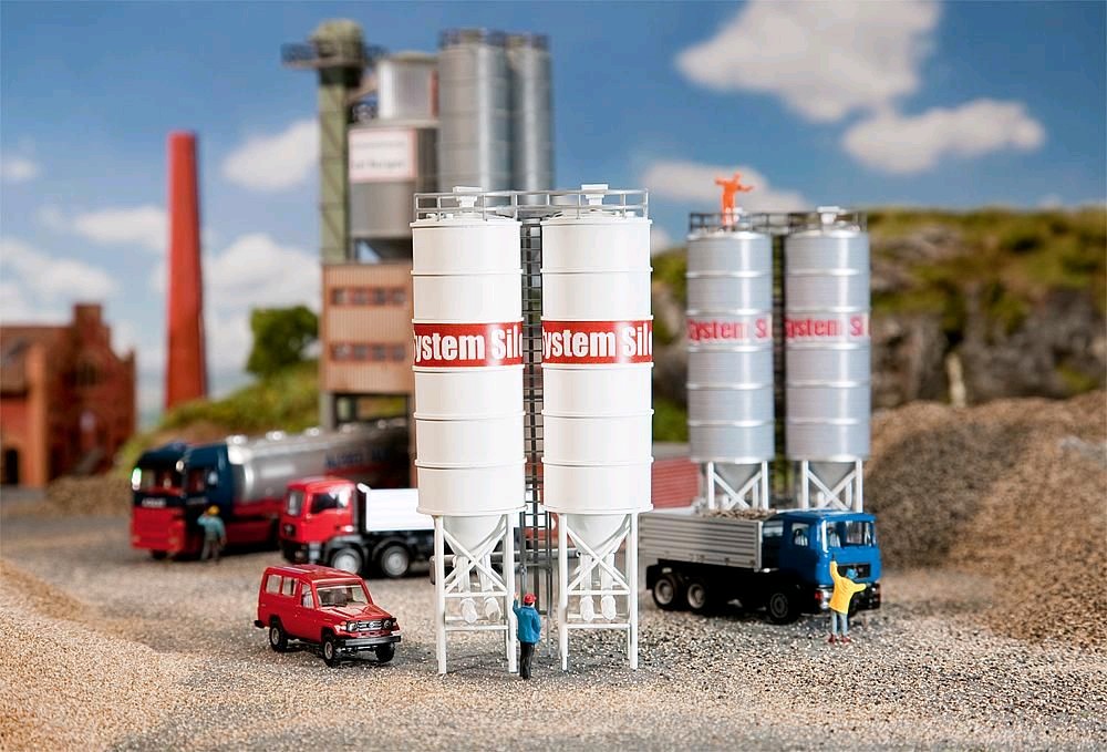 Faller 130476 2 Industriesilos 1:87 Spur H0 Bausatz Neu OVP