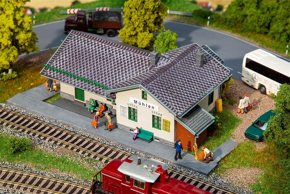Faller 110150 Bahnhof Mühlen 1:87 Spur H0 Bausatz Neu OVP