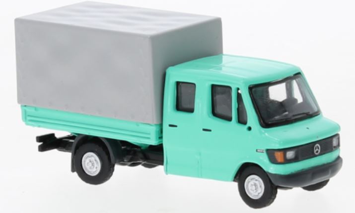 Brekina 36952 Mercedes L 307 D Doka türkis 1988 1:87 Spur H0 Neu