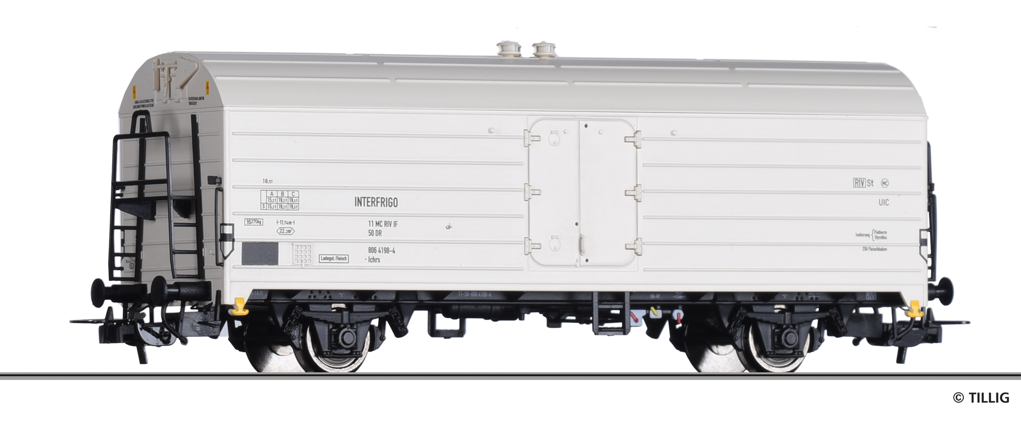 Tillig 79605 Kühlwagen Ichrs „Interfrigo“ der DR