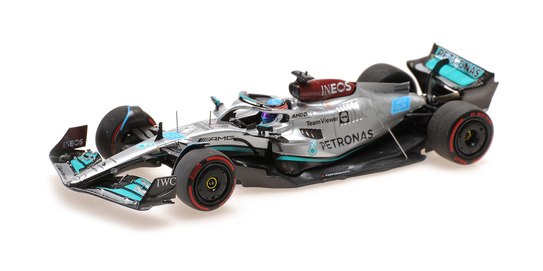 Minichamps 417222163 RUSSELL 1ST WIN BRAZILIAN GP 2022 1:43 Spur 0
