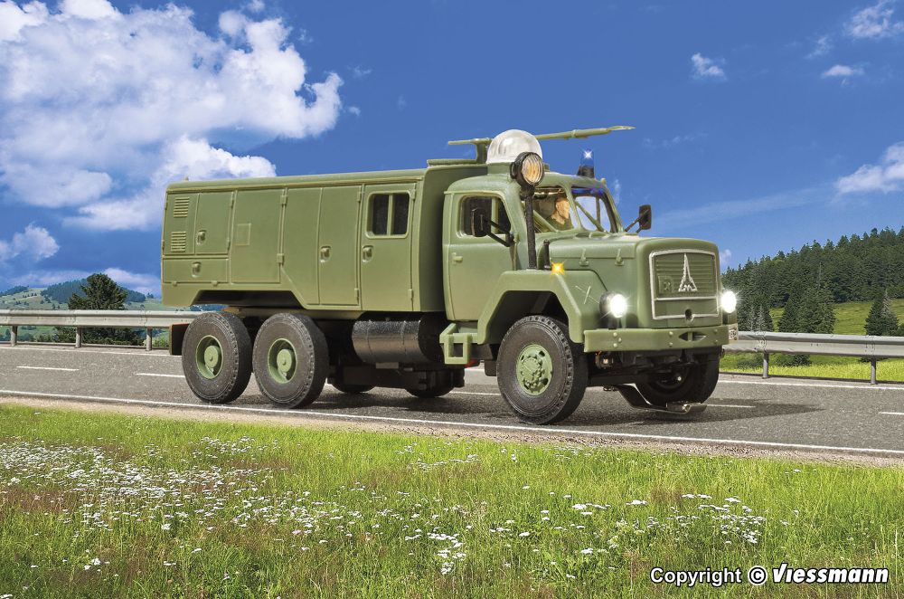 Viessmann 8065 MAGIRUS Feuerwehr 3-achs Rundumleuchte Spur H0