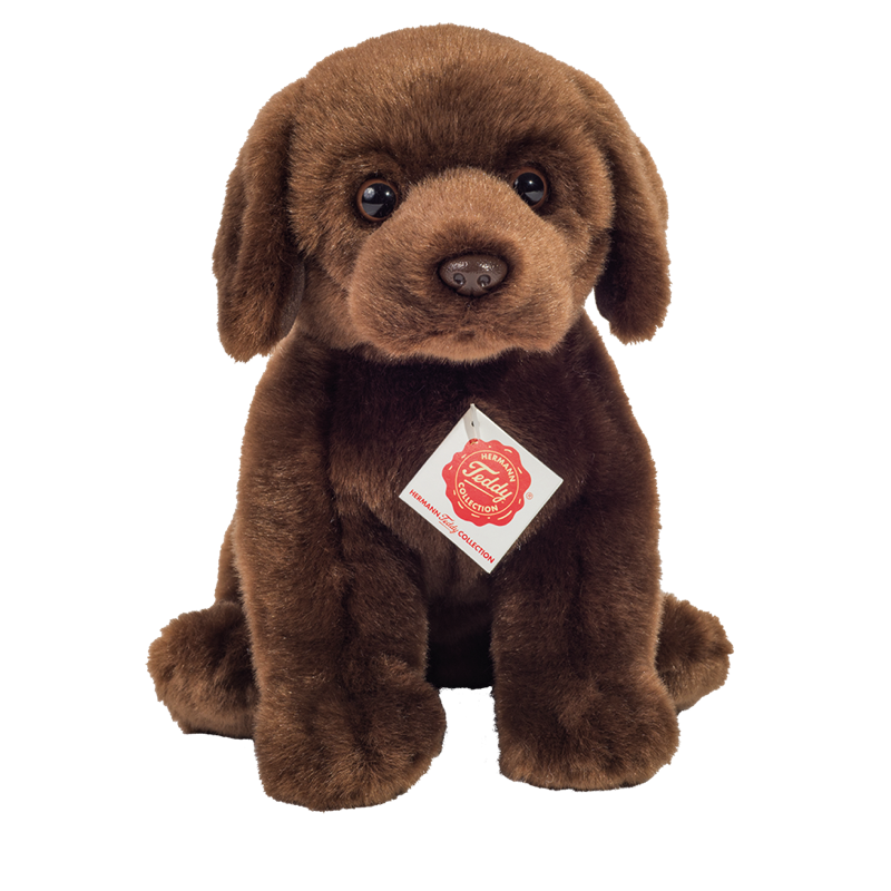 Teddy Hermann 919582 Labrador sitzend dunkelbraun 25 cm Plüsch/Kuscheltier