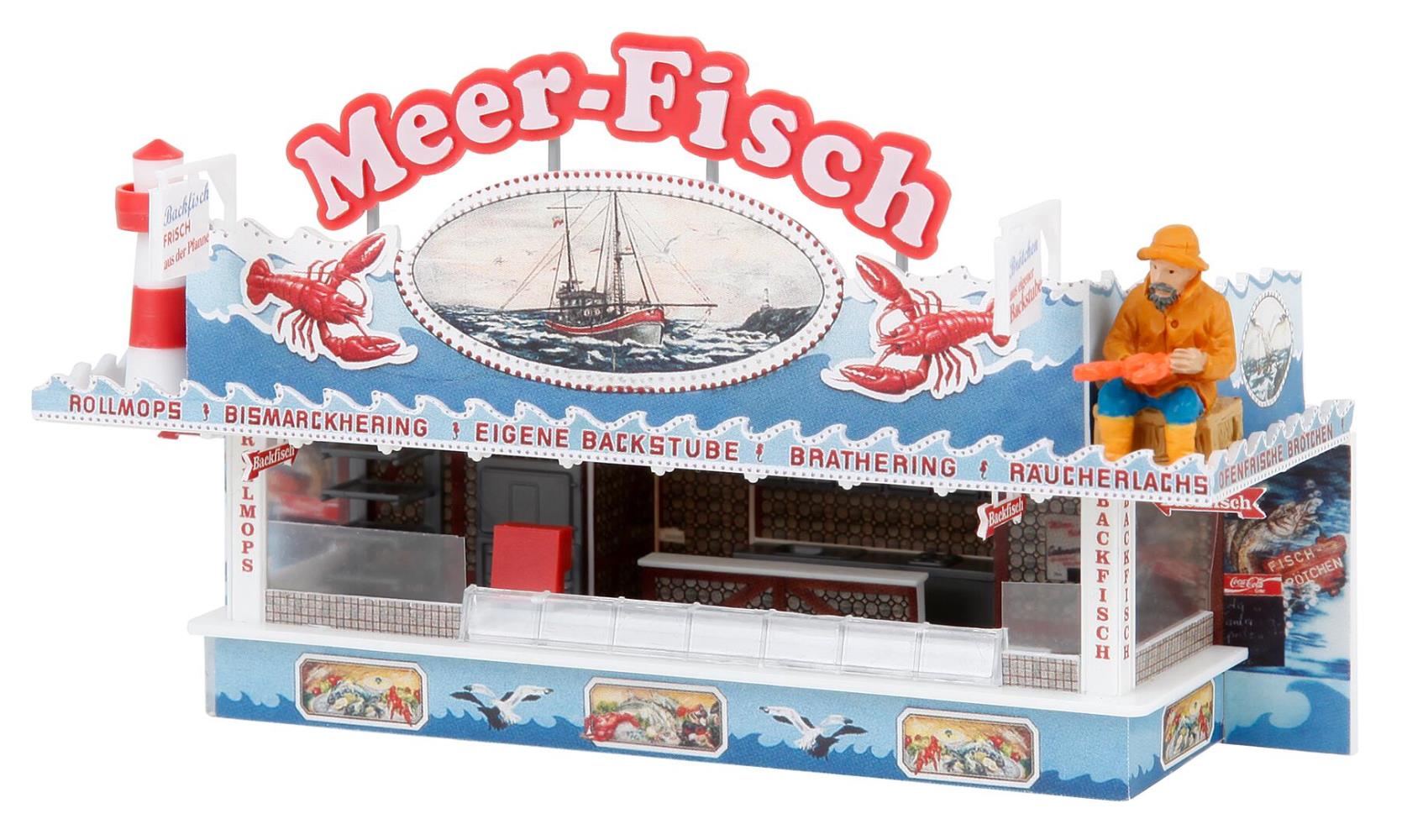 Faller 140445 Kirmesbude Meer-Fisch 1:87 Spur H0 Bausatz Neu OVP