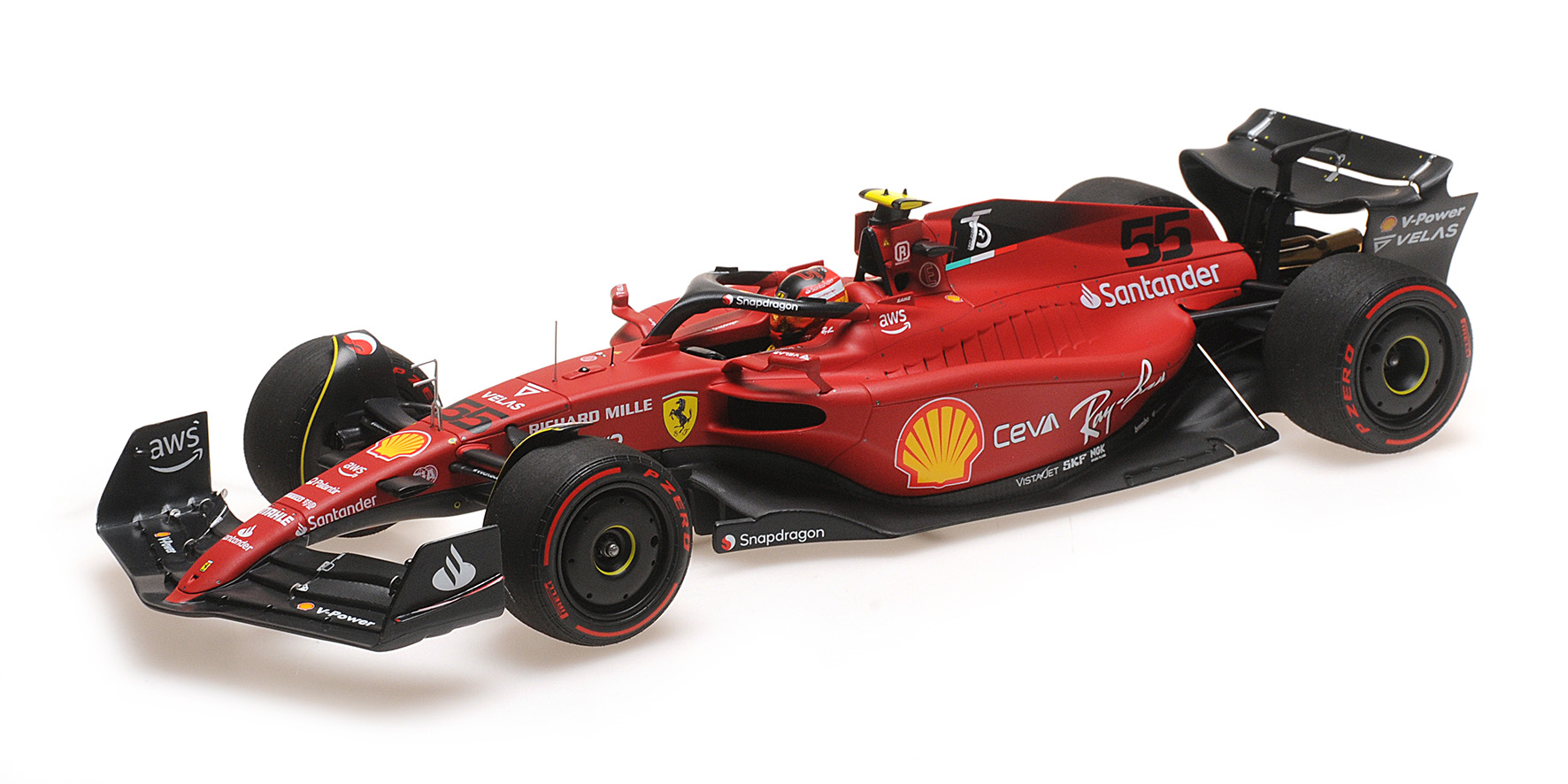 BBR 221855 C SAINZ 2ND PLACE BAHRAIN GP 2022 1:18 Neu OVP
