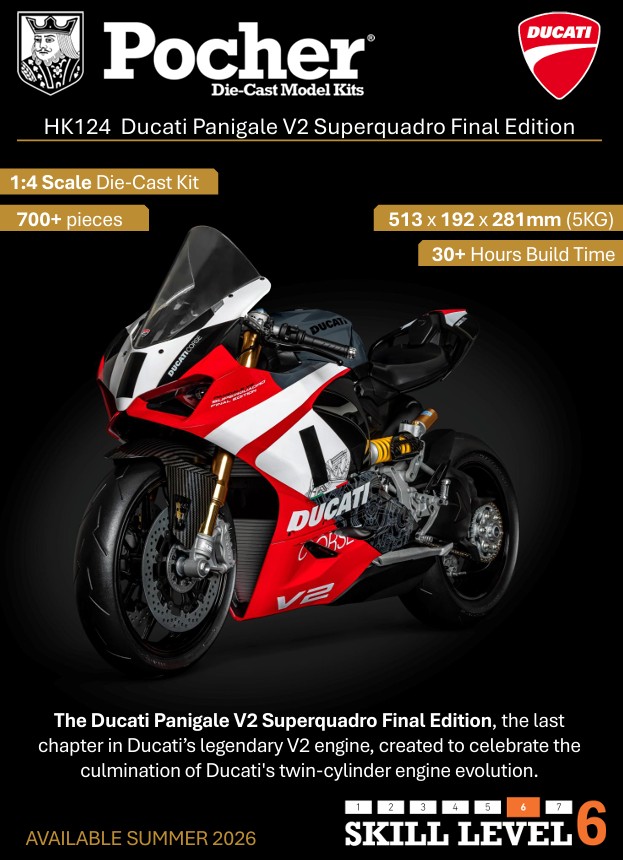 Pocher HK124 Ducati Panigale - V2 Superquadro Final Edition 1:4