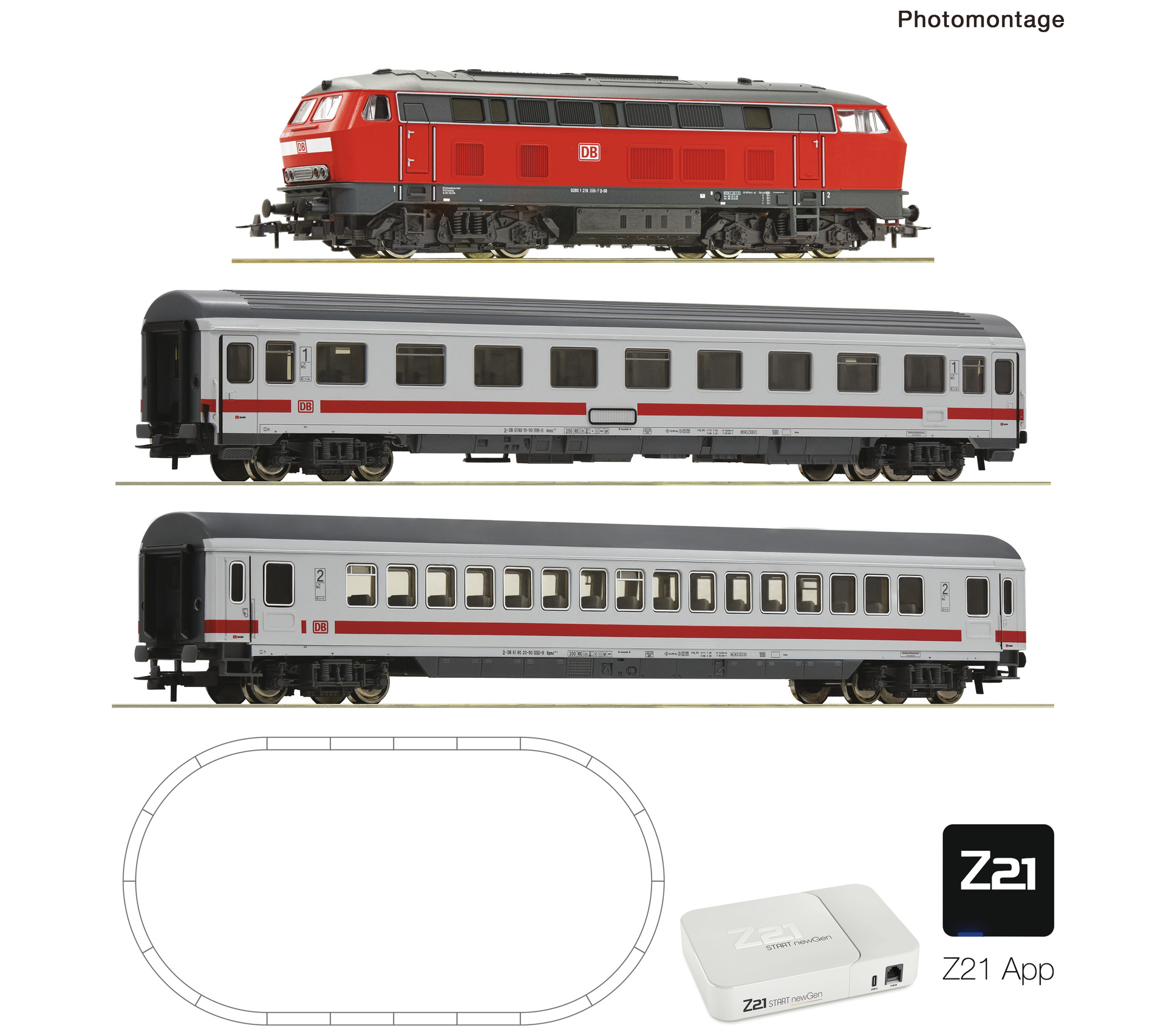 Roco 5110010 Z21 START newGen Digitalset: Diesellokomotive BR 218 (GEOLIN