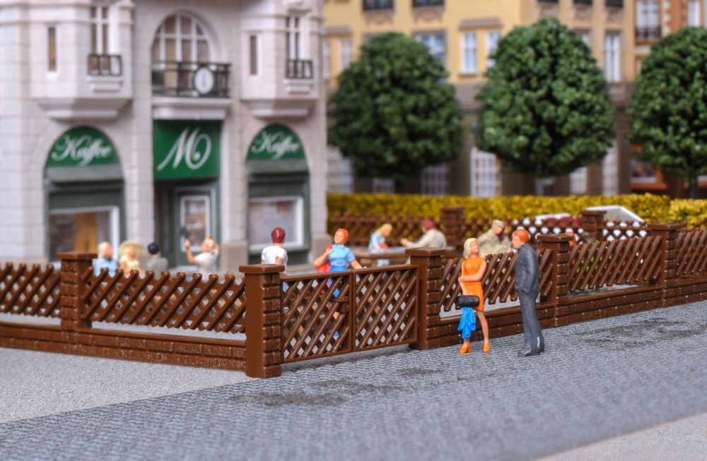 Vollmer 45011 H0 Jägerzaun (Plastik) für Miniatur Modellbau