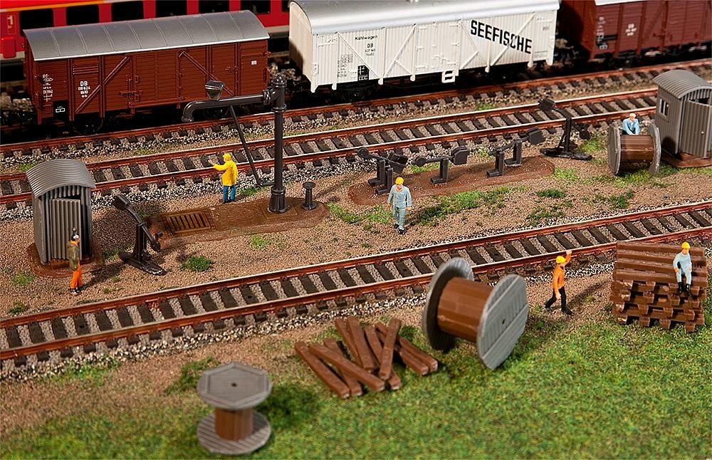 Faller 120141 Ausschmückungsteile Bahnbereich 1:87 Spur H0 Bausatz Neu OVP