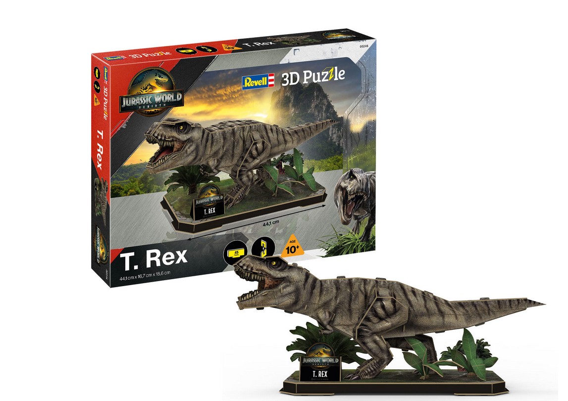 Revell 00246 Jurassic World Rebirth-T.Rex 3D Puzzle Neu OVP