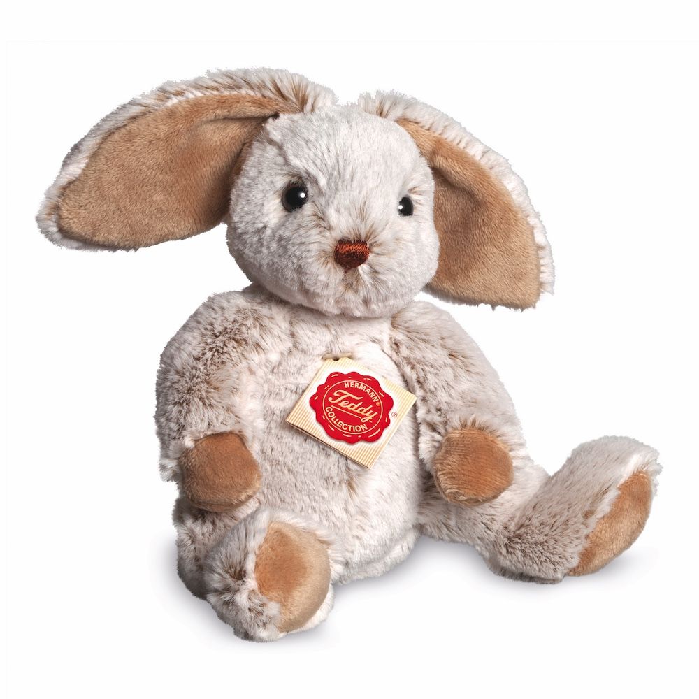 Teddy Hermann 938538 Schlenkerhase grau 25 cm Stoff/Plüsch/Kuscheltier NEU