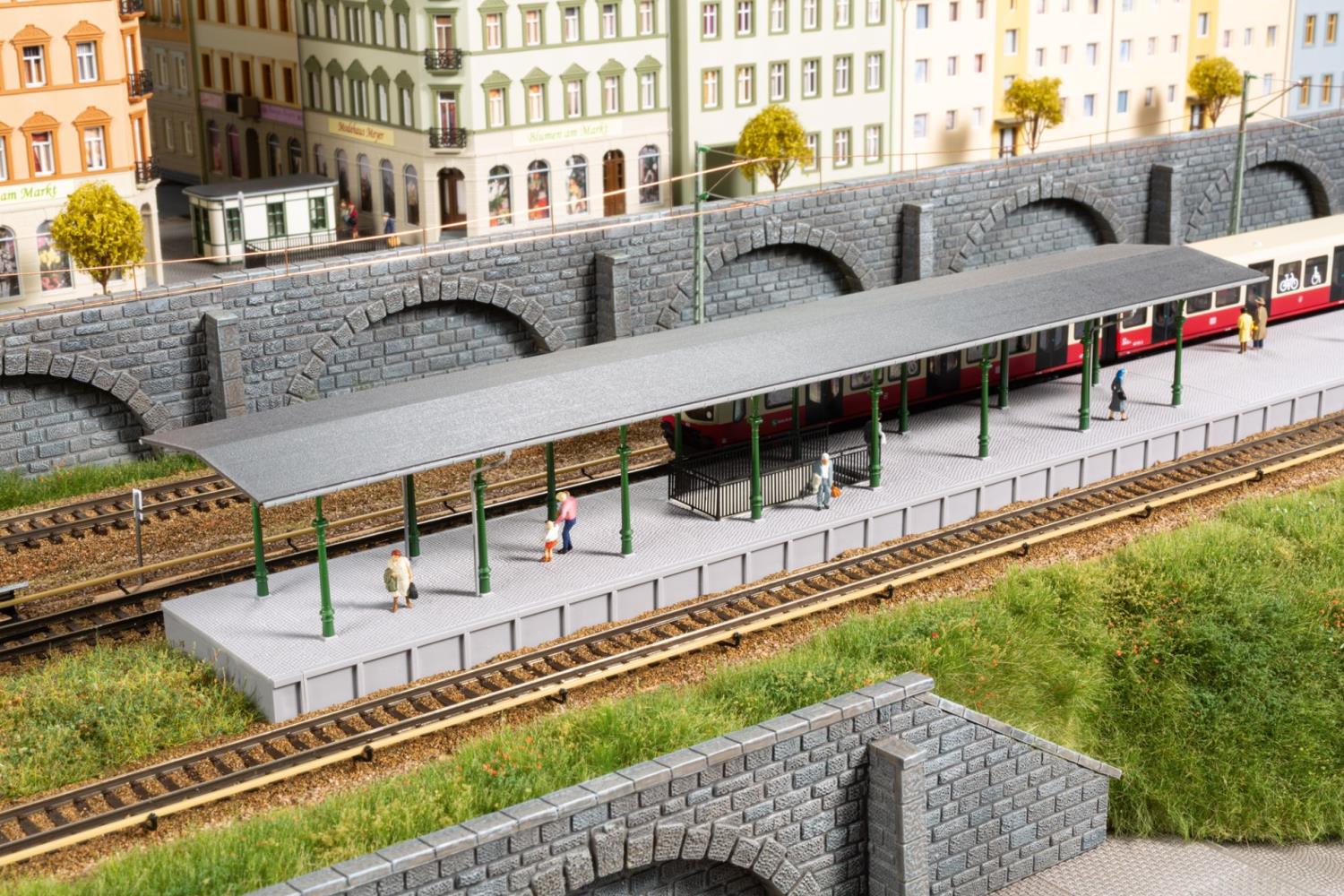 Auhagen 13355 Bahnsteig 1:120 Spur TT Bausatz Neu OVP